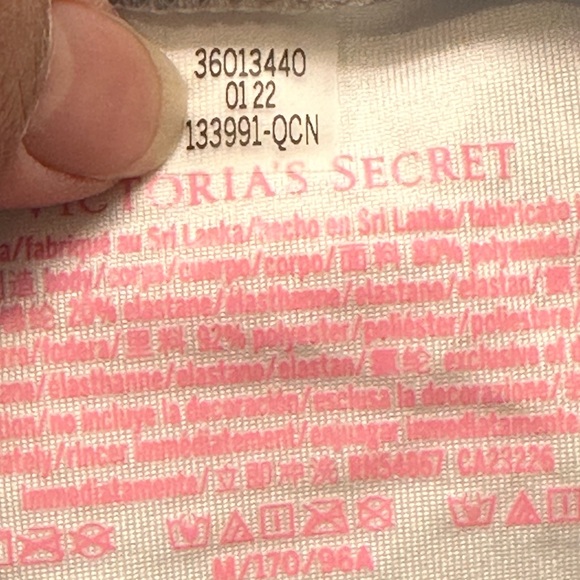 Women's Victoria's Secret Swim Wicked Push Up Blue & White Floral Swimsuit MED - Picture 8 of 10